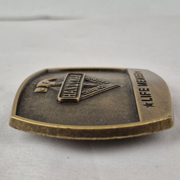 Vintage Handyman Club of America Life Time Member Belt Buckle 1996 Made in USA - Picture 10 of 14